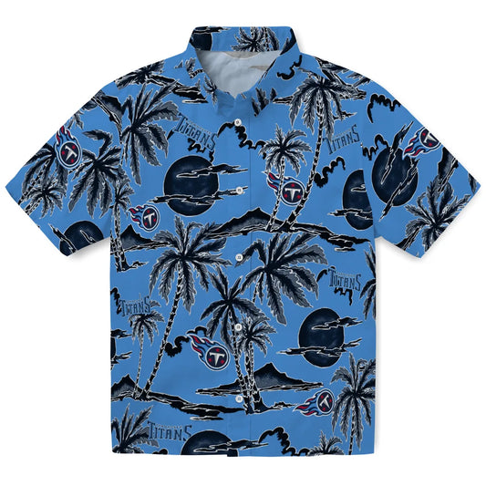 Tennessee Titans Hawaiian Shirt - Palm Sunset | Moonbestprint