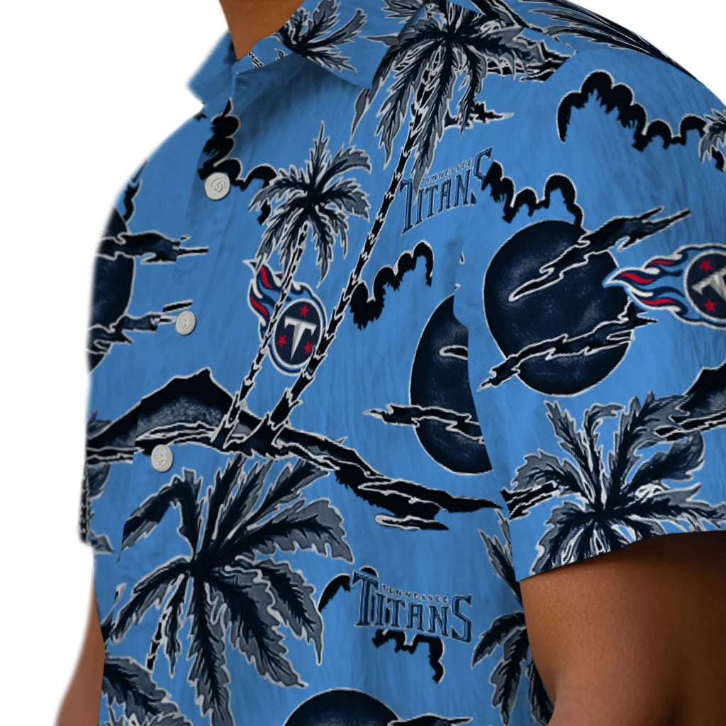 Tennessee Titans Hawaiian Shirt - Palm Sunset | Moonbestprint