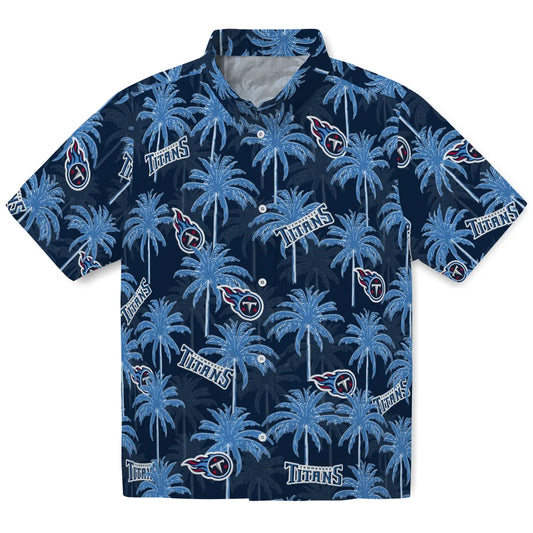 Tennessee Titans Hawaiian Shirt - Palm Tree Motif | Moonbestprint