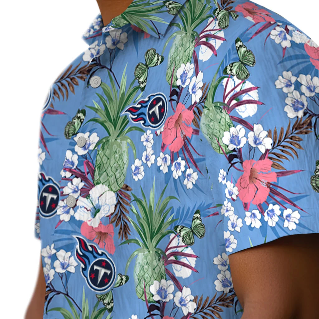 Tennessee Titans Hawaiian Shirt - Pineapple Bouquet | Moonbestprint