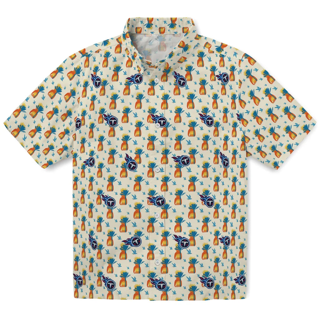 Tennessee Titans Hawaiian Shirt - Pineapple Delight | Moonbestprint