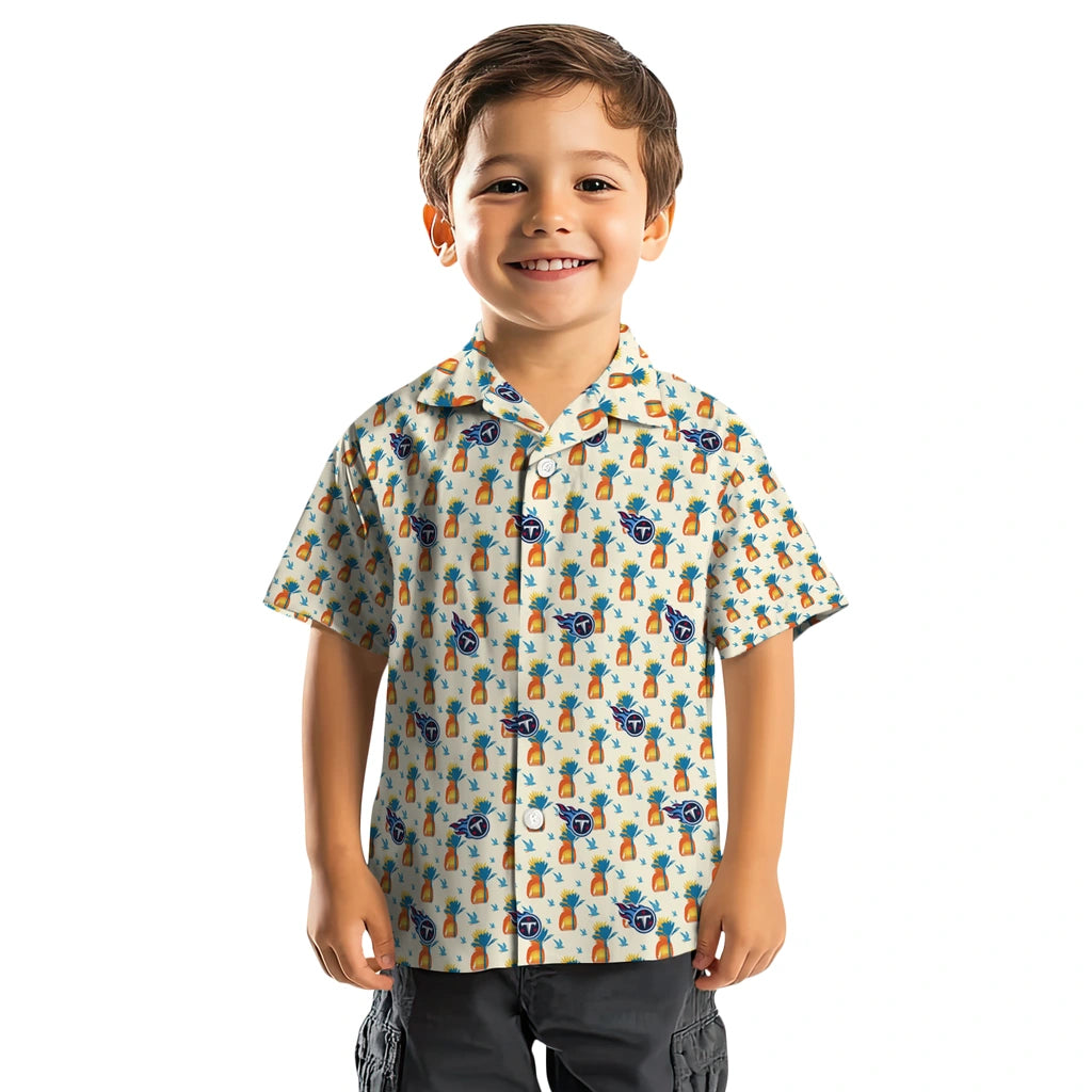 Tennessee Titans Hawaiian Shirt - Pineapple Delight | Moonbestprint