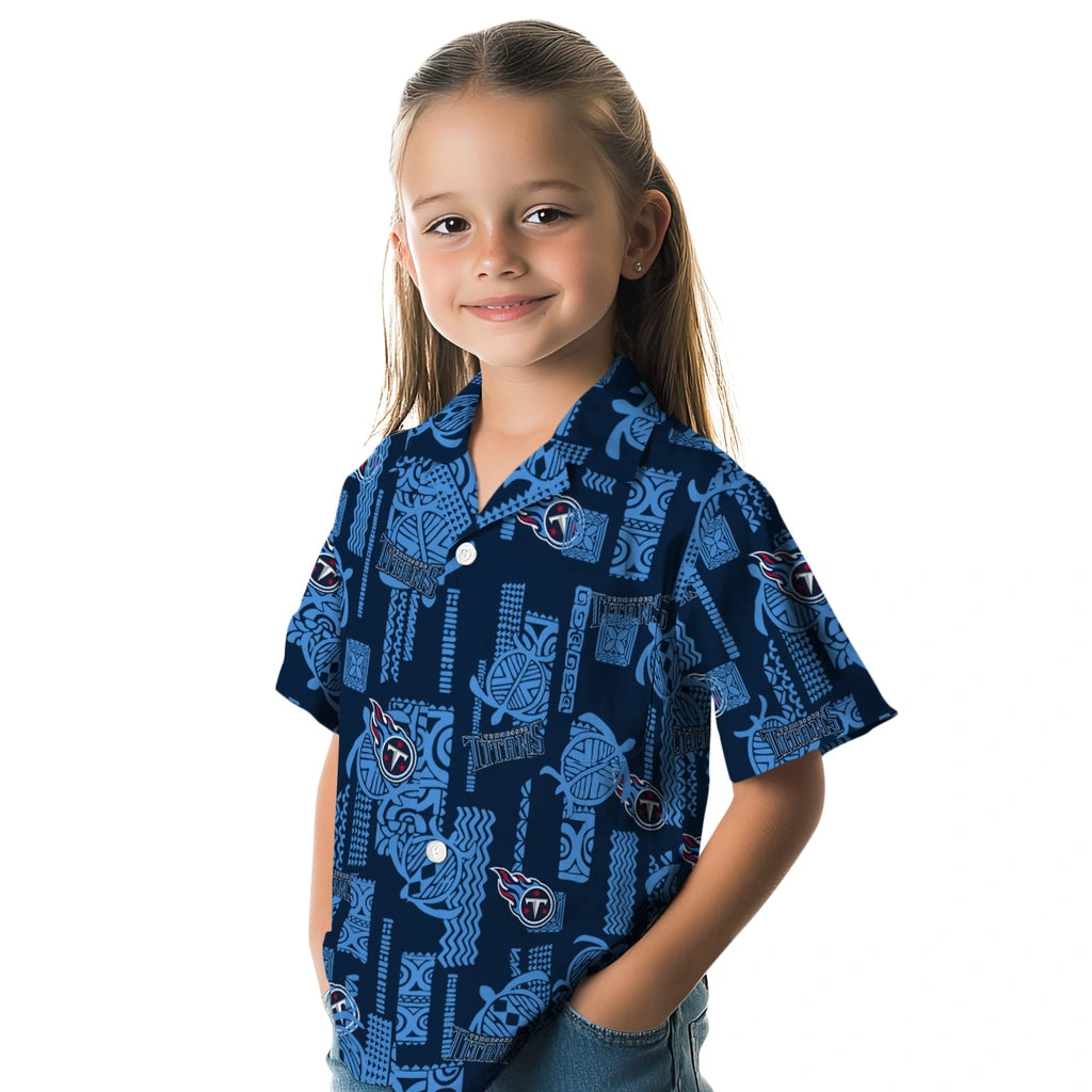 Tennessee Titans Hawaiian Shirt - Turtle Lines | Moonbestprint