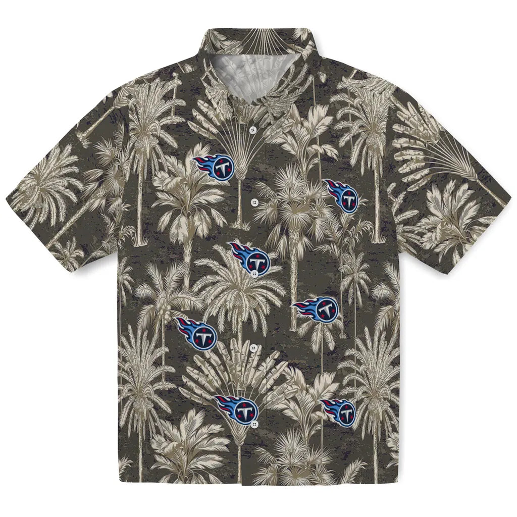 Tennessee Titans Hawaiian Shirt - Vintage Palm Tree | Moonbestprint