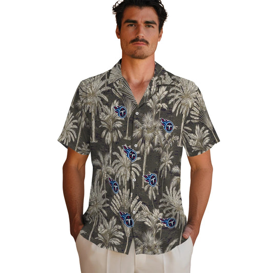 Tennessee Titans Hawaiian Shirt - Vintage Palm Tree | Moonbestprint