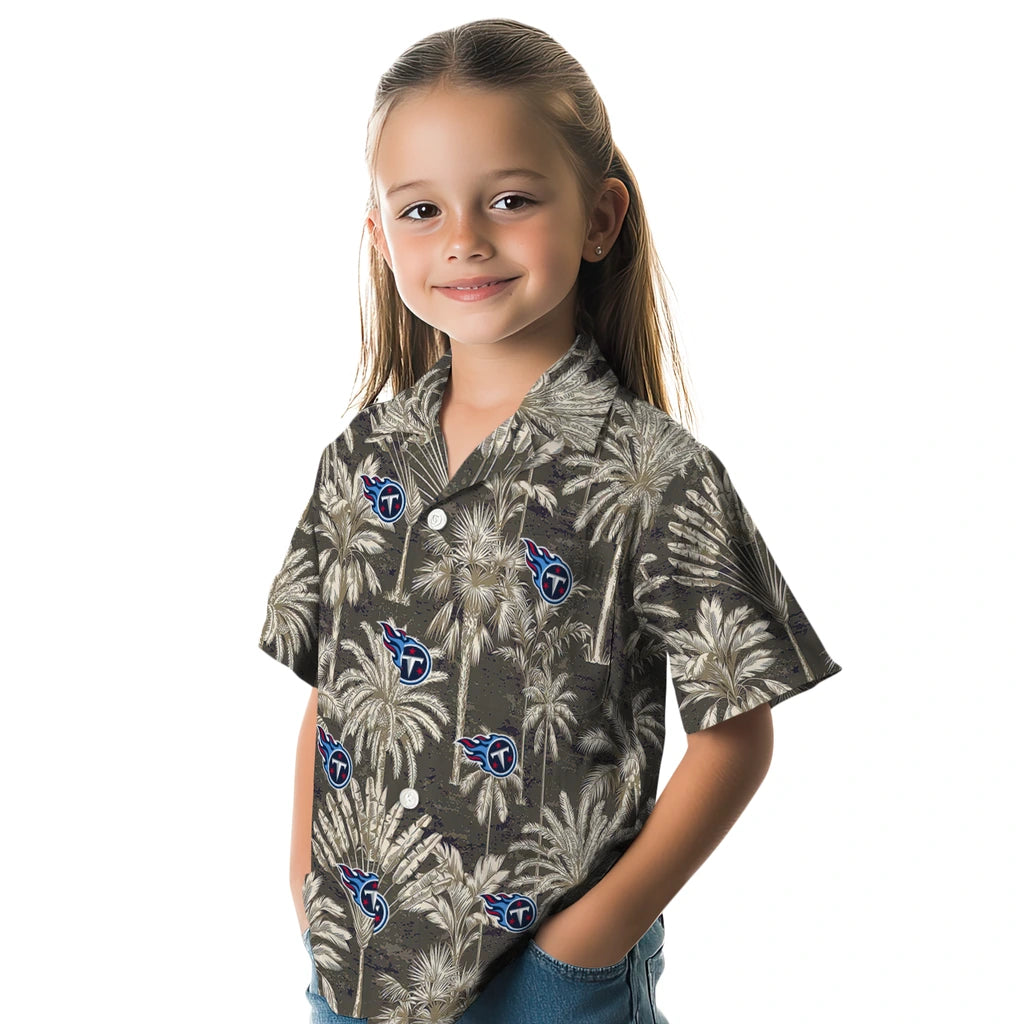 Tennessee Titans Hawaiian Shirt - Vintage Palm Tree | Moonbestprint