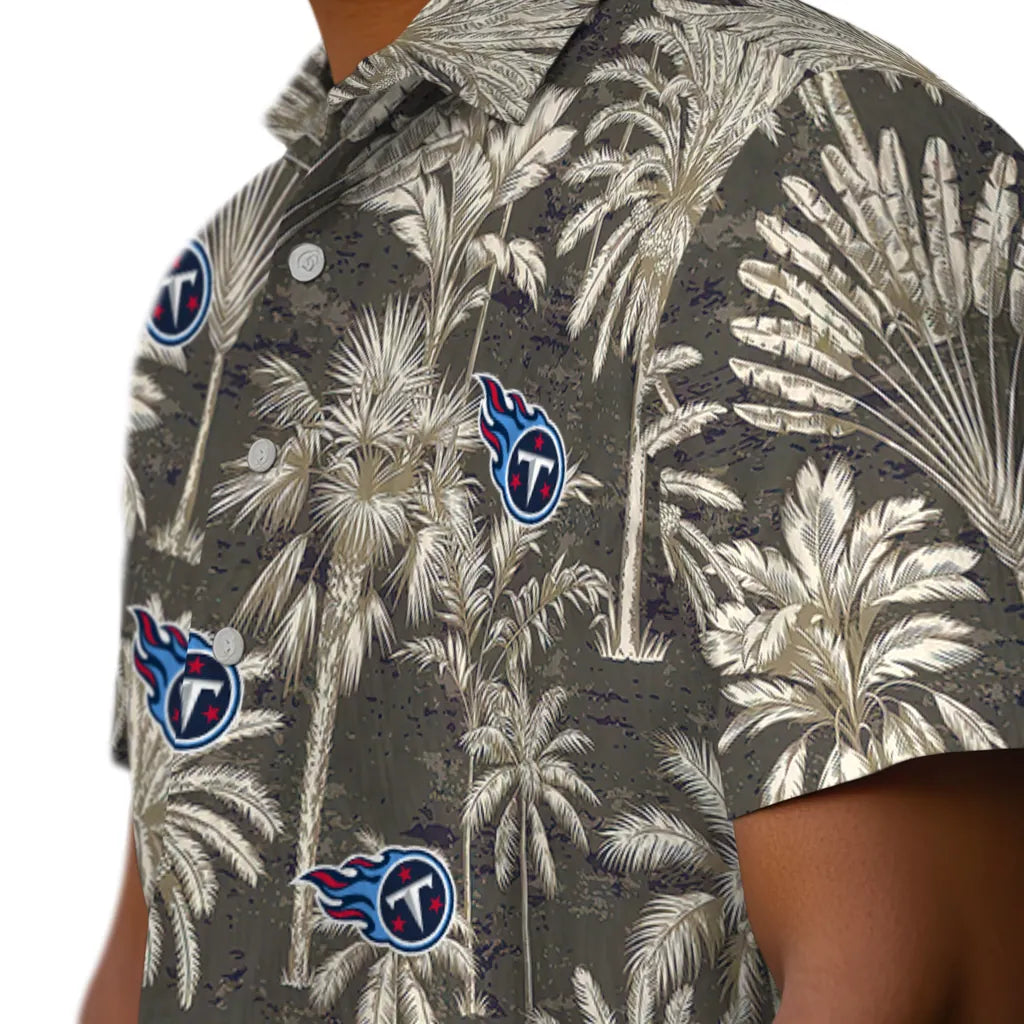 Tennessee Titans Hawaiian Shirt - Vintage Palm Tree | Moonbestprint