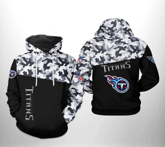 Tennessee Titans NFL Camo Veteran Team NFL 3D All Over Print Hoodie -Moonbestprint