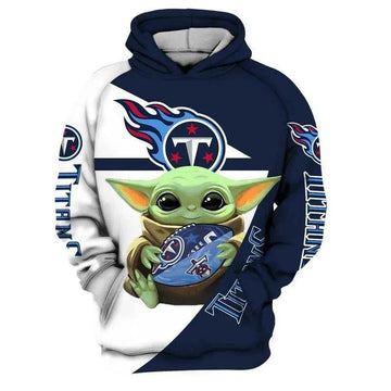 Tennessee Titans Yoda Star Wars NFL 3D All Over Print Hoodie -Moonbestprint