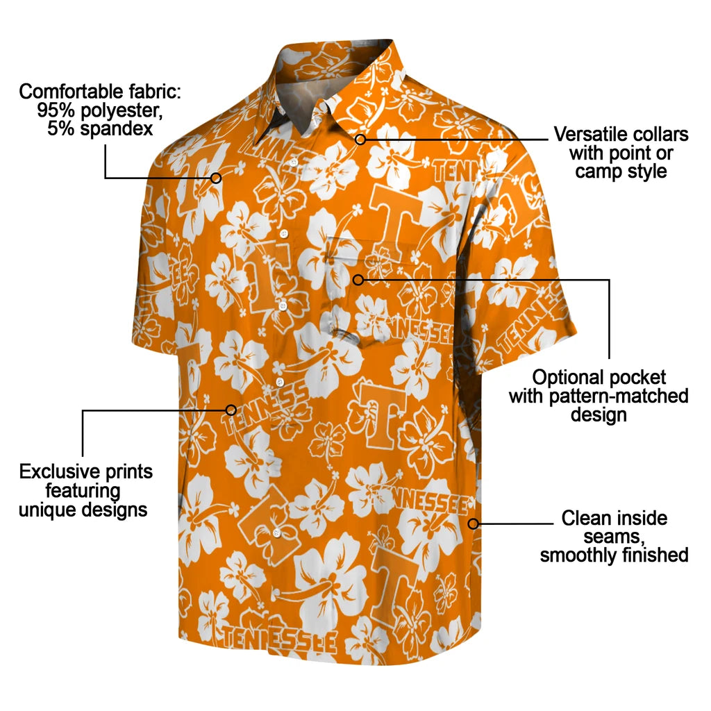 Tennessee Volunteers Hibiscus Bloom Hawaiian Shirt – Moonbestprint