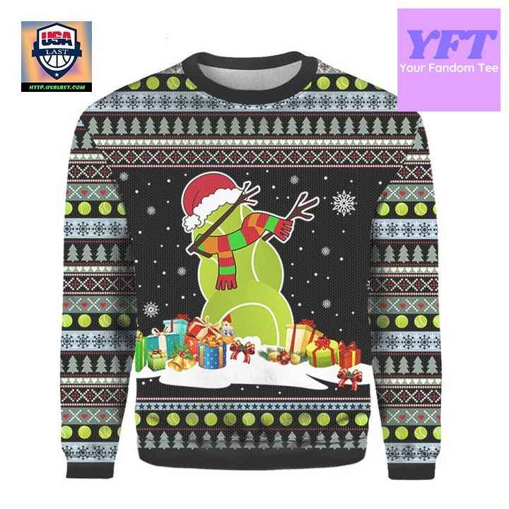 Tennis Snowman Tennis All Over Print 3d Ugly Christmas Sweater ? Usalast