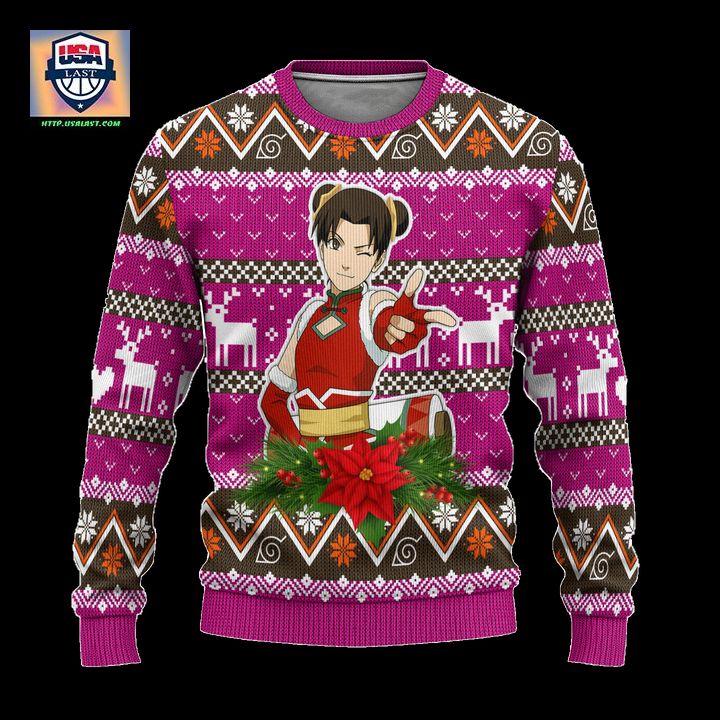 Tenten Ugly Christmas Sweater Custom Naruto Anime Xmas Gift ? Usalast