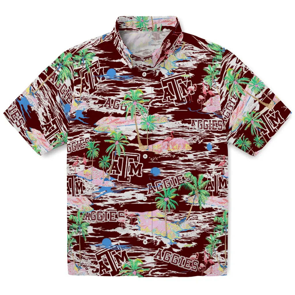 Texas A&M Aggies Flamingo Retreat 2026 Hawaiian Shirt – Moonbestprint