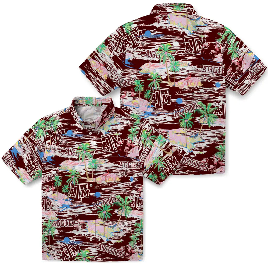 Texas A&M Aggies Flamingo Retreat 2026 Hawaiian Shirt – Moonbestprint