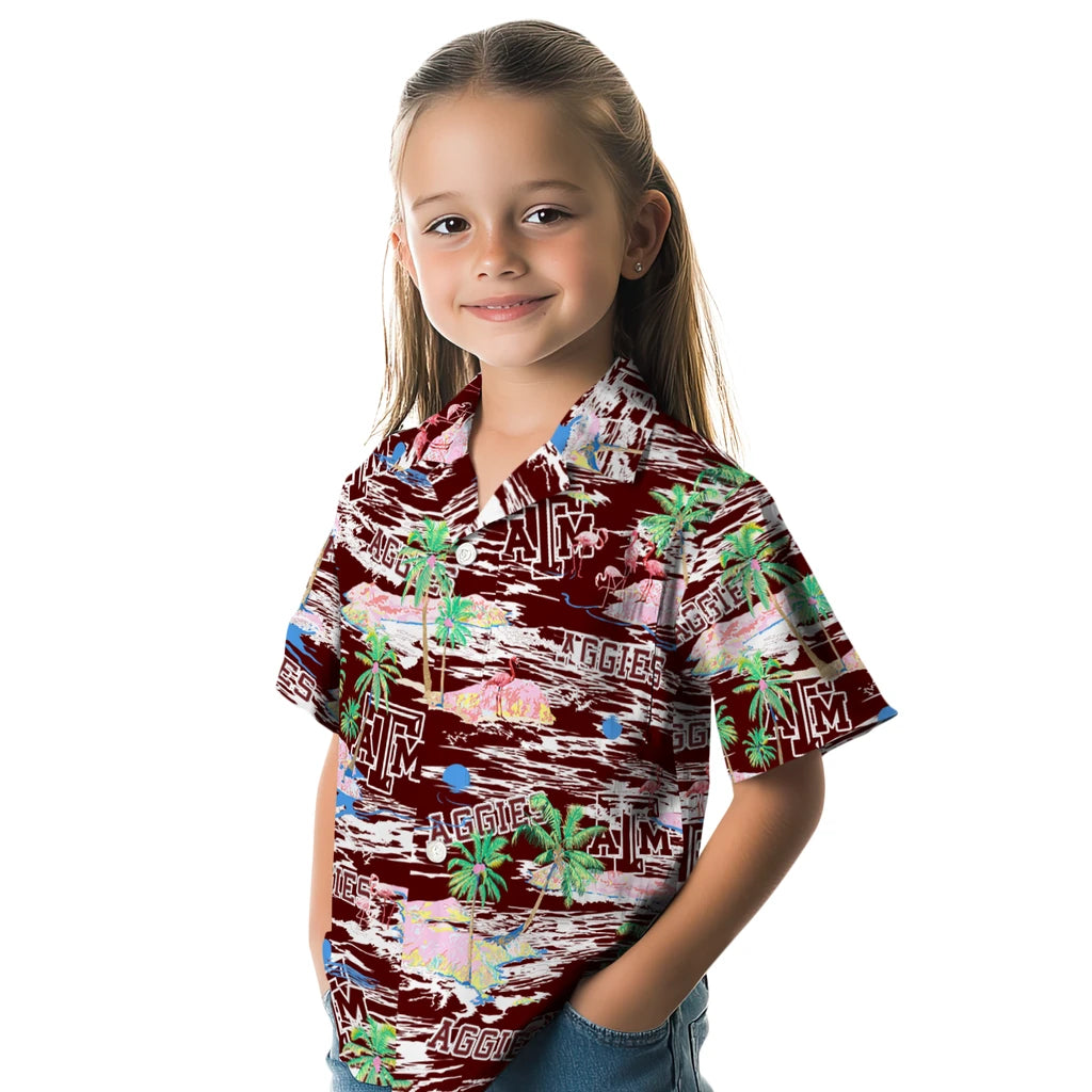 Texas A&M Aggies Flamingo Retreat 2026 Hawaiian Shirt – Moonbestprint