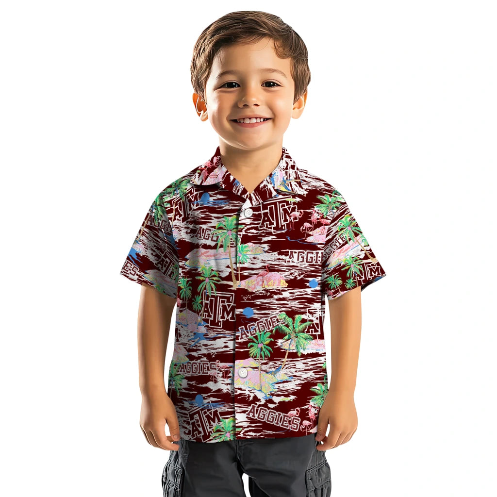 Texas A&M Aggies Flamingo Retreat 2026 Hawaiian Shirt – Moonbestprint