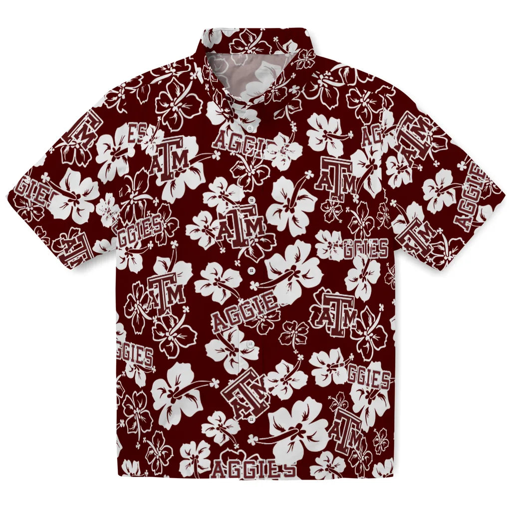 Texas A&M Aggies Hibiscus Bloom Hawaiian Shirt – Moonbestprint