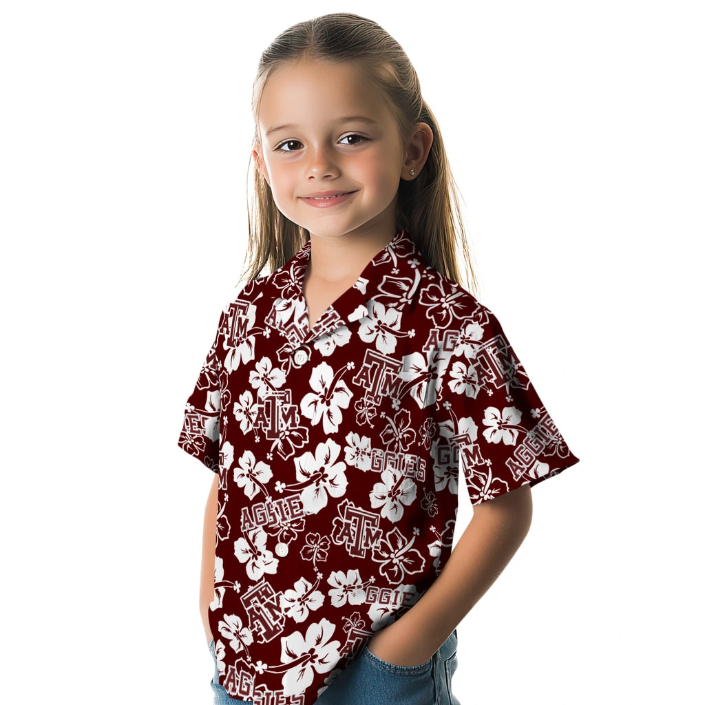 Texas A&M Aggies Hibiscus Bloom Hawaiian Shirt – Moonbestprint