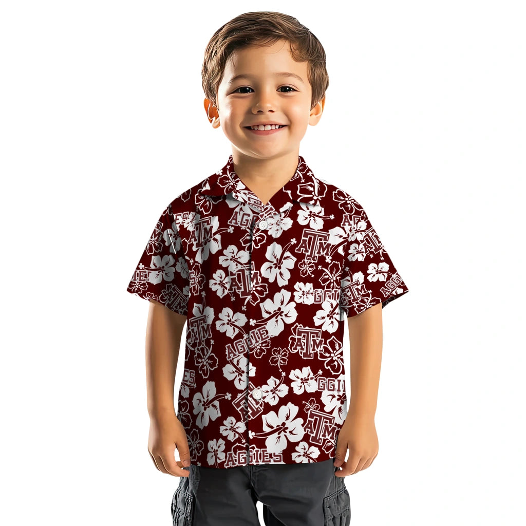 Texas A&M Aggies Hibiscus Bloom Hawaiian Shirt – Moonbestprint