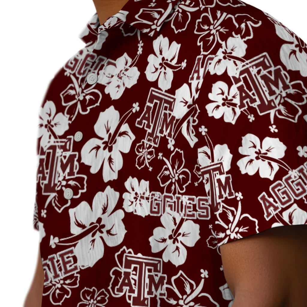 Texas A&M Aggies Hibiscus Bloom Hawaiian Shirt – Moonbestprint