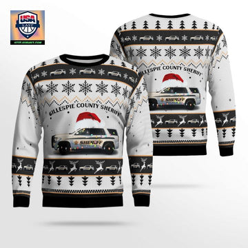 Texas Gillespie County Sheriff Christmas AOP Sweater ? Usalast