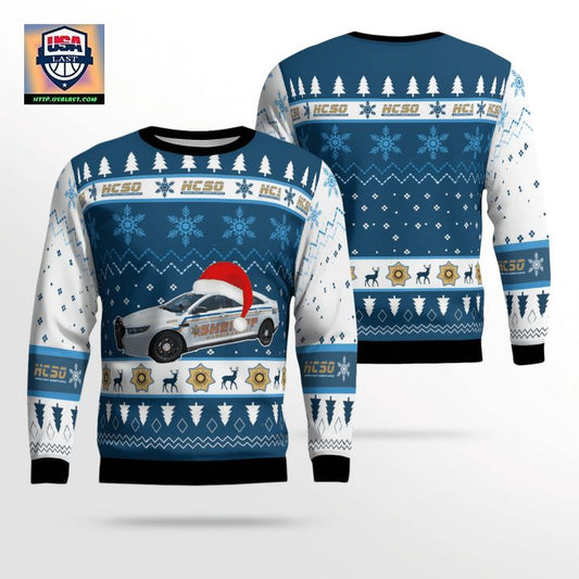 Texas Harris County Sheriff Christmas AOP Sweater ? Usalast