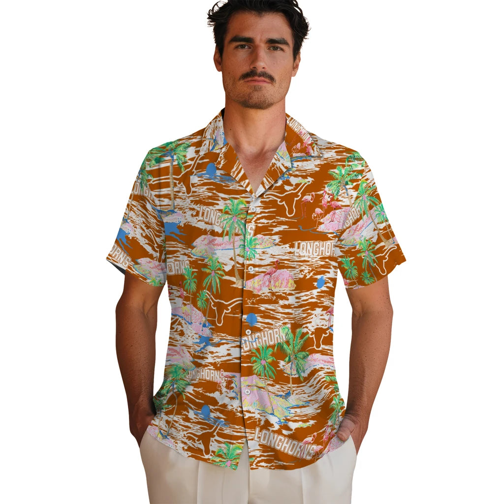 Texas Longhorns Flamingo Retreat 2026 Hawaiian Shirt – Moonbestprint