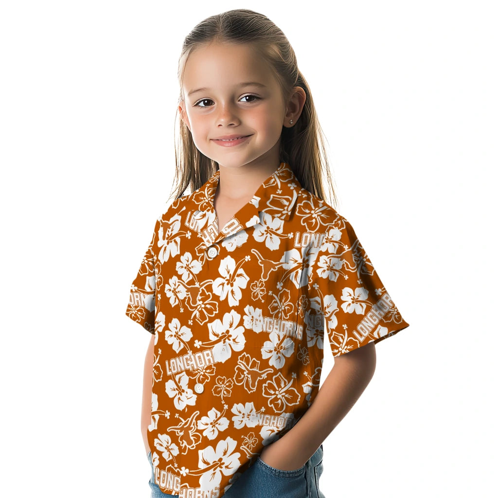 Texas Longhorns Hibiscus Bloom Hawaiian Shirt – Moonbestprint
