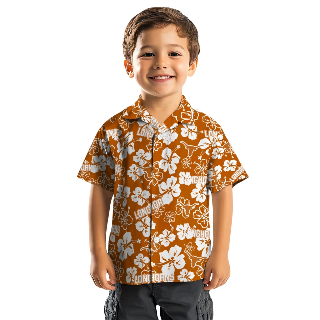 Texas Longhorns Hibiscus Bloom Hawaiian Shirt – Moonbestprint