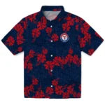 Texas Rangers Hawaiian Shirt - 50th State Flower | Moonbestprint