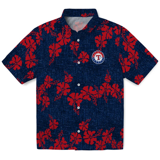 Texas Rangers Hawaiian Shirt - 50th State Flower | Moonbestprint