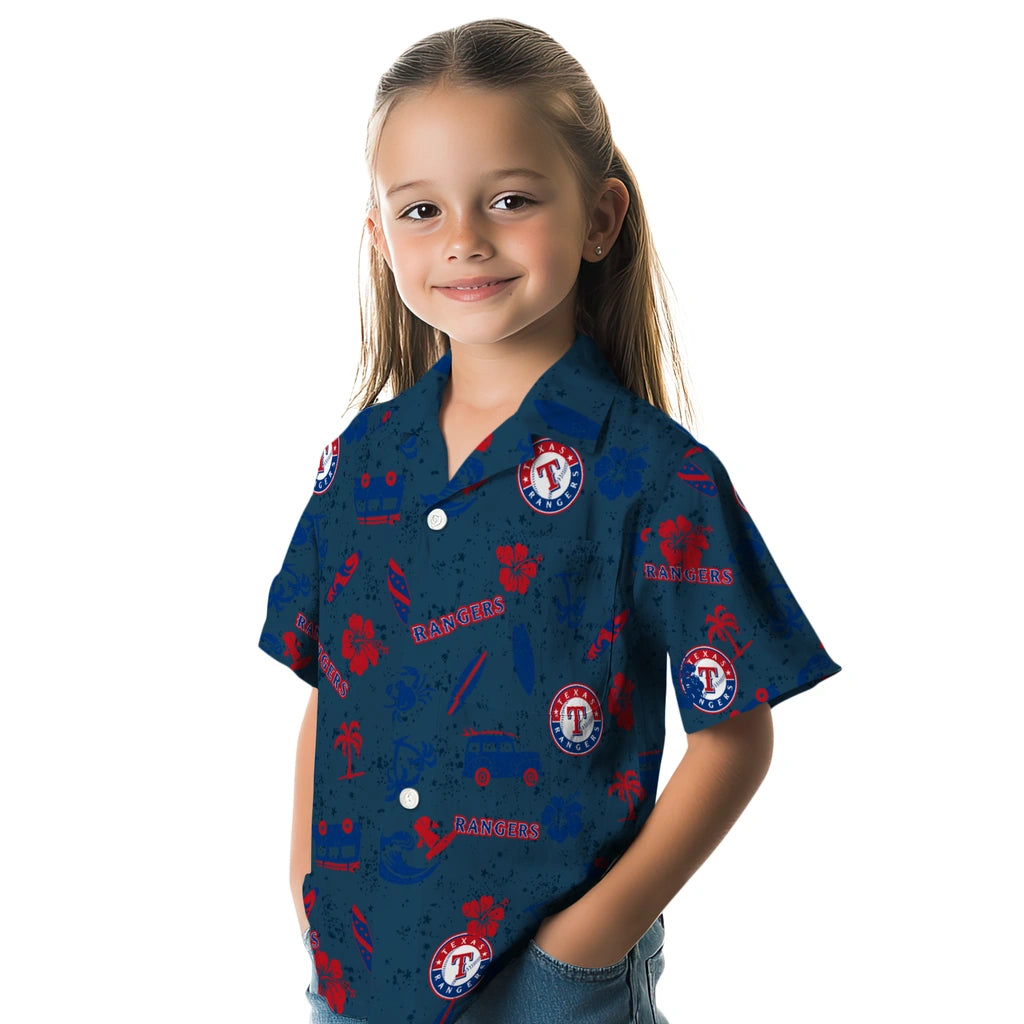 Texas Rangers Hawaiian Shirt - Beach Vibe | Moonbestprint
