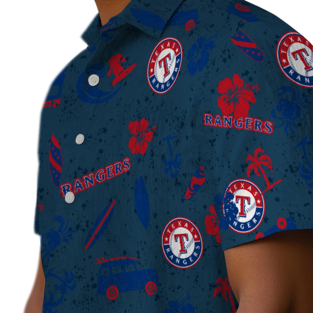 Texas Rangers Hawaiian Shirt - Beach Vibe | Moonbestprint