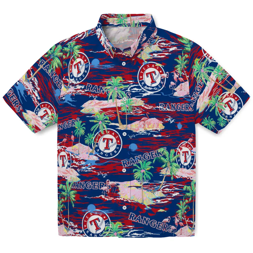 Texas Rangers Flamingo Retreat 2026 Hawaiian Shirt – Moonbestprint