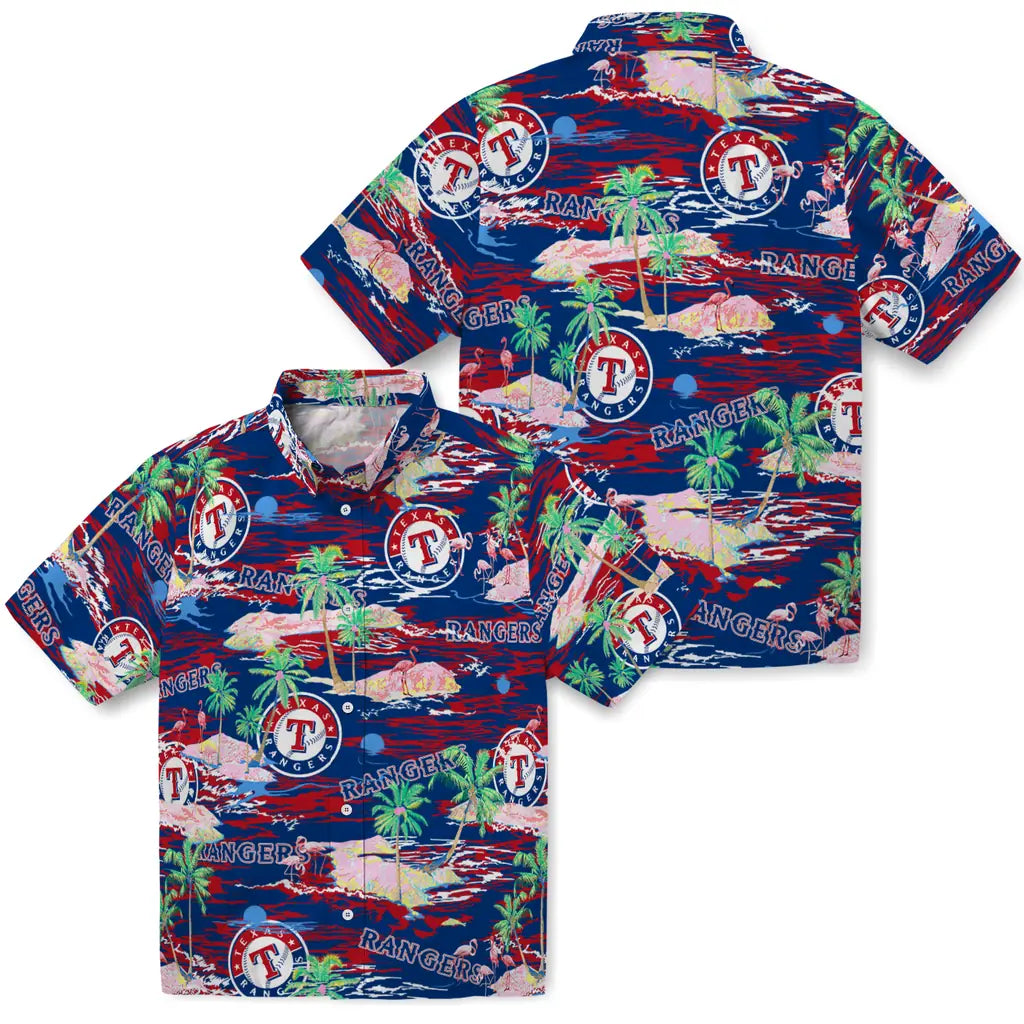 Texas Rangers Flamingo Retreat 2026 Hawaiian Shirt – Moonbestprint
