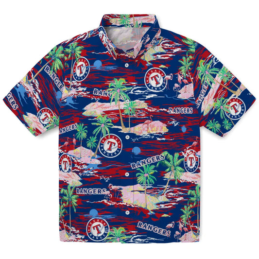 Texas Rangers Hawaiian Shirt - Hawaii Island | Moonbestprint