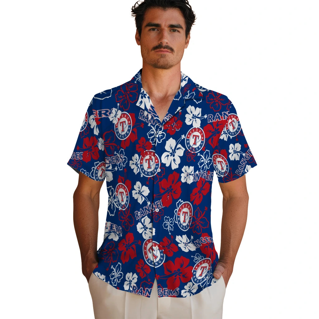 Texas Rangers Hibiscus Bloom Hawaiian Shirt – Moonbestprint
