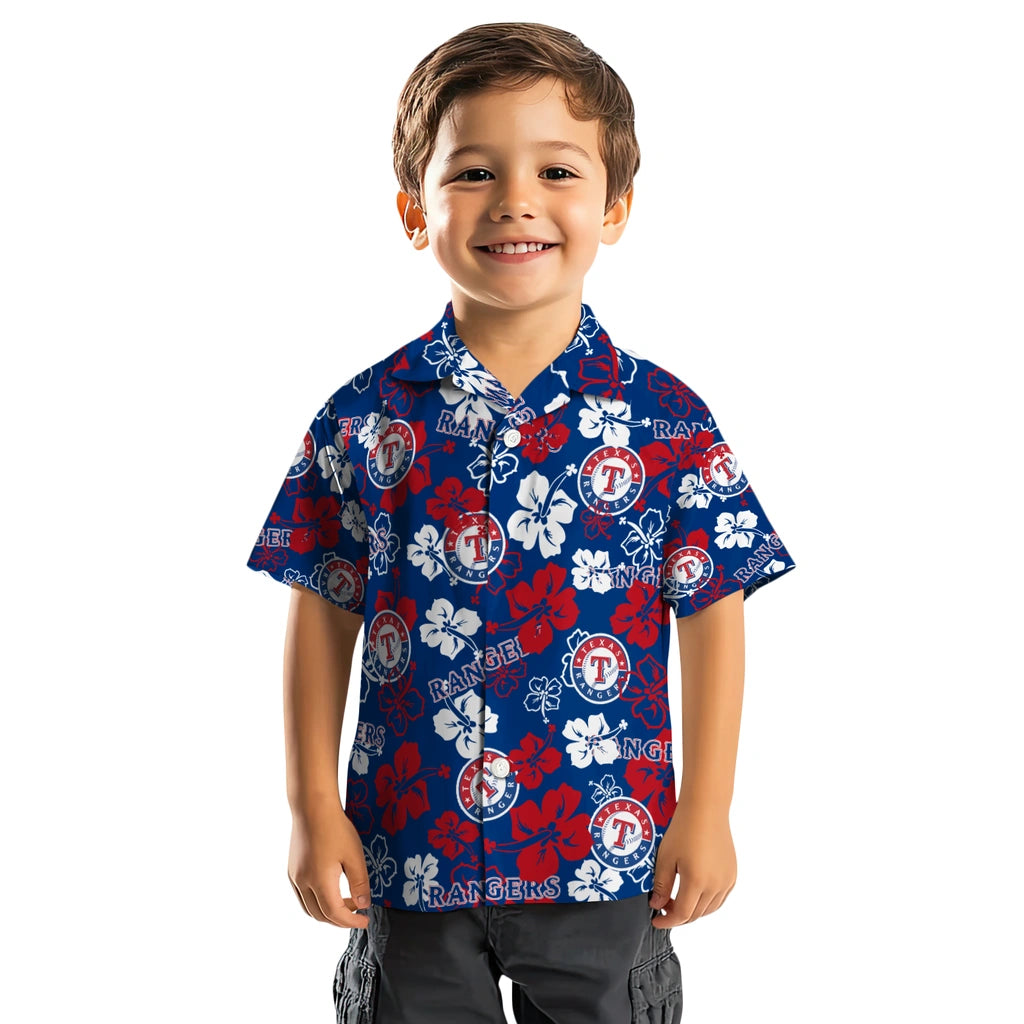 Texas Rangers Hibiscus Bloom Hawaiian Shirt – Moonbestprint