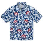 Texas Rangers Hawaiian Shirt - Hibiscus Motif | Moonbestprint