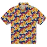 Texas Rangers Hawaiian Shirt - Hibiscus Tropics | Moonbestprint