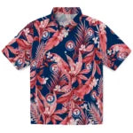 Texas Rangers Hawaiian Shirt - Palm Leaves | Moonbestprint