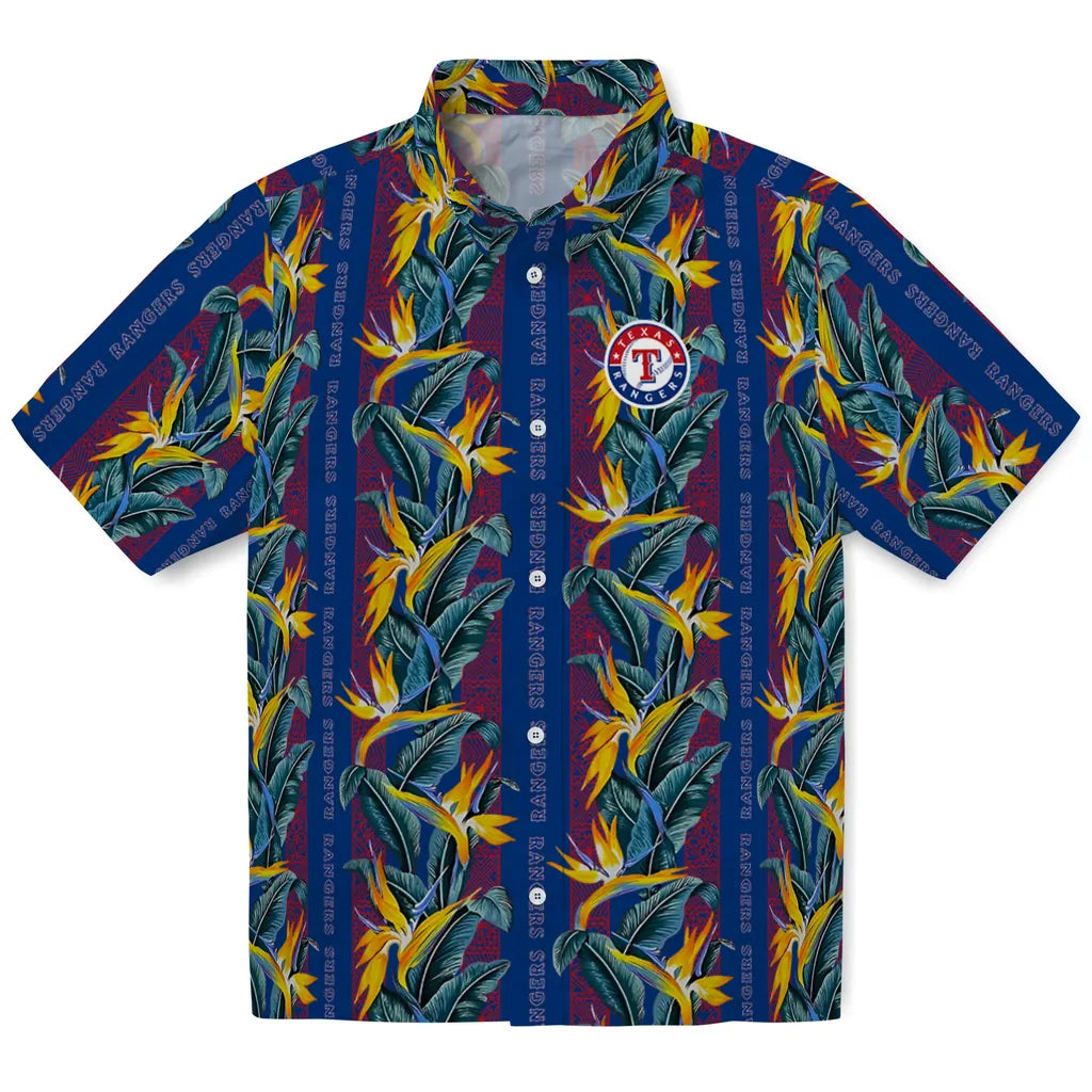 Texas Rangers Hawaiian Shirt - Paradise Vines | Moonbestprint