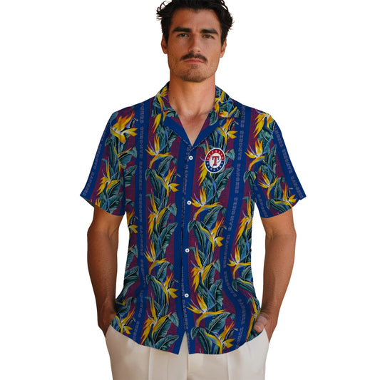 Texas Rangers Hawaiian Shirt - Paradise Vines | Moonbestprint