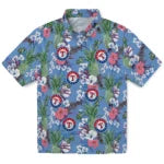 Texas Rangers Hawaiian Shirt - Pineapple Bouquet | Moonbestprint
