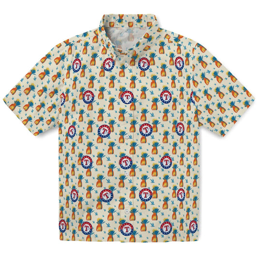 Texas Rangers Hawaiian Shirt - Pineapple Delight | Moonbestprint