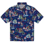 Texas Rangers Hawaiian Shirt - Simpsons Christmas | Moonbestprint