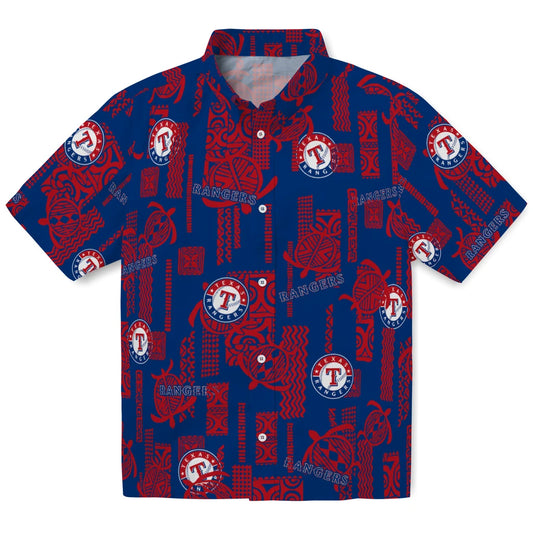 Texas Rangers Hawaiian Shirt - Turtle Lines | Moonbestprint