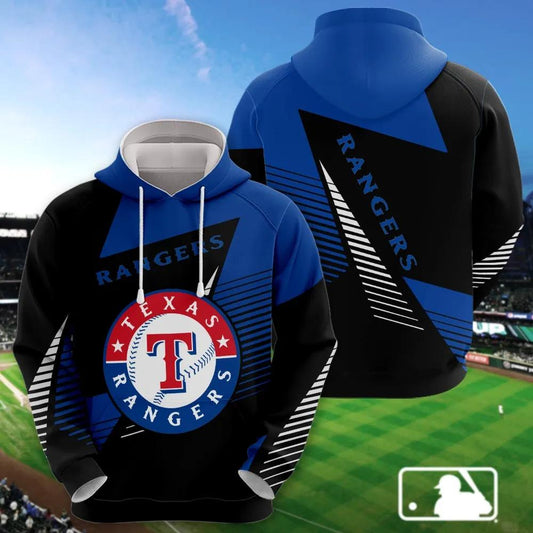 Texas Rangers Printed MLB All Over Print Hoodie -Moonbestprint