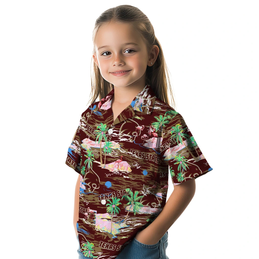 Texas State Bobcats Flamingo Retreat 2026 Hawaiian Shirt – Moonbestprint