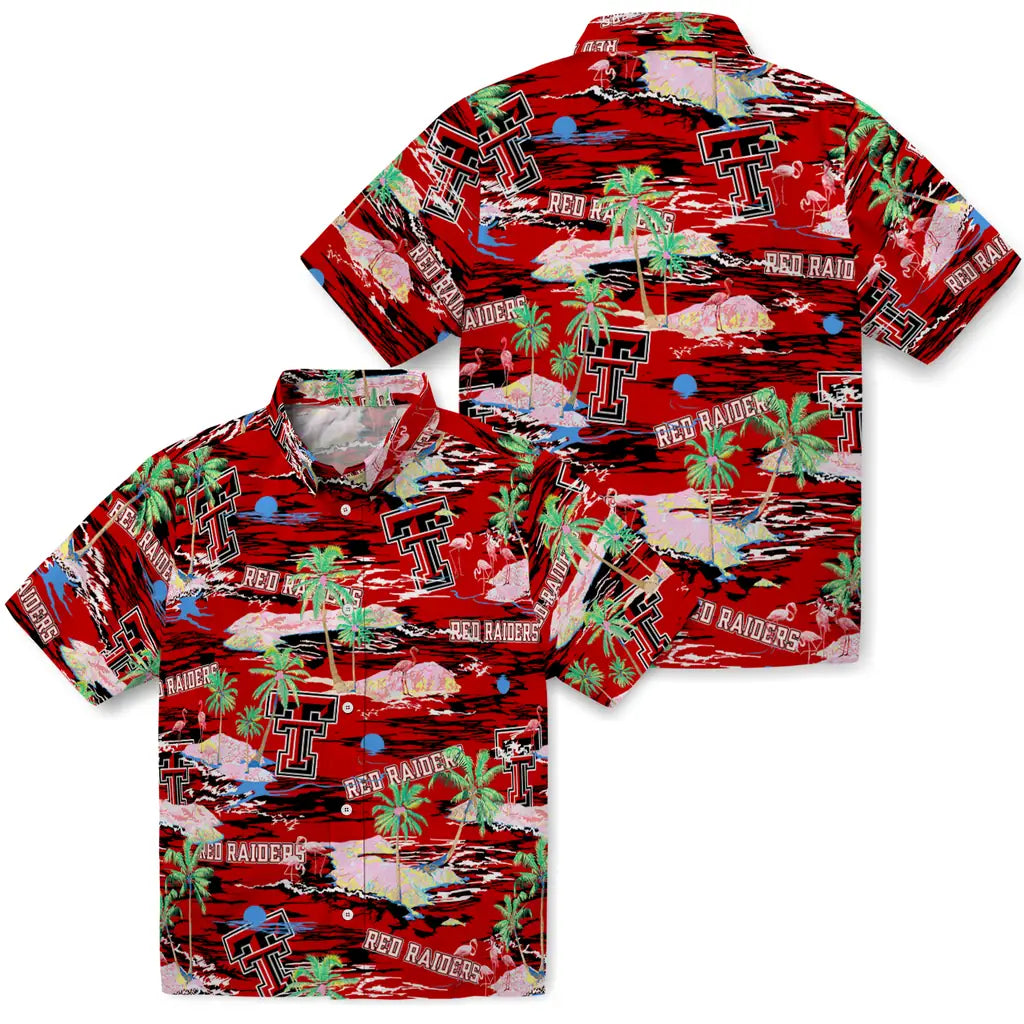 Texas Tech Raiders Flamingo Retreat 2026 Hawaiian Shirt – Moonbestprint